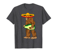 Load image into Gallery viewer, Bigfoot Carrying avocado shirts Cinco de Mayo Sasquatch men
