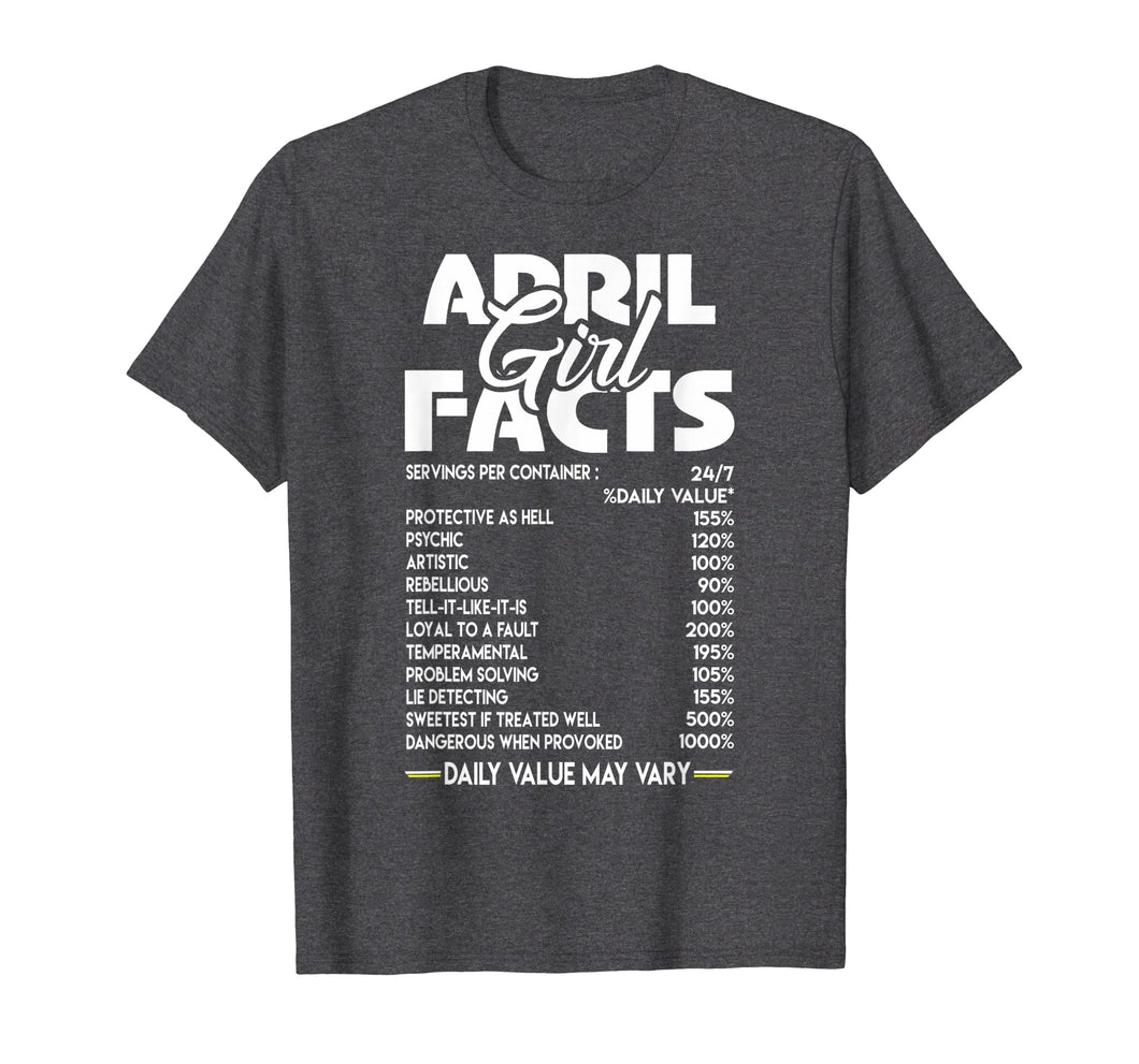 April Girl Facts T-shirt
