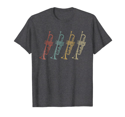 Vintage Retro Trumpet T shirt - Gift For Trumpet Player
