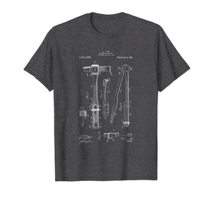 1920 Vintage Blacksmith Tool Patent Drawing T Shirt