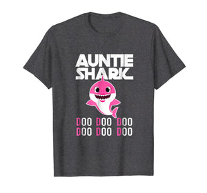Auntie Shark T-shirt Doo Doo Doo - Family Gift T-Shirt