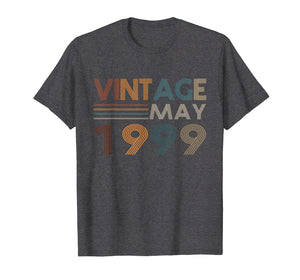 Retro Vintage May 1999 T Shirt 20th Birthday Gifts Tee