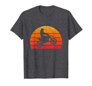 Dirtbike Motocross T Shirt Vintage Retro Sunset 70s 80s