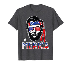 Merica Abe Lincoln T shirt 4th of July Men Boys Kids Murica