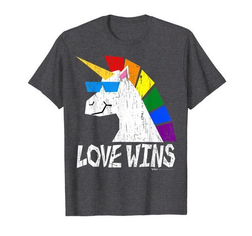 Funny shirts V-neck Tank top Hoodie sweatshirt usa uk au ca gifts for Vintage Love Wins Totally Straight Unicorn Gay Pride T Shirt 141339