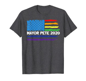 Mayor Pete 2020 rainbow shirt flag buttigieg president tee