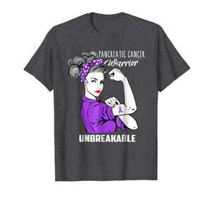 Pancreatic Cancer Warrior Unbreakable Shirt Awareness Gift