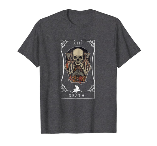 VINTAGE TAROT CARD T SHIRT, DEATH CARD, SKULL SHIRT