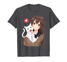 Load image into Gallery viewer, Cute Anime Girl and Kitty Cat Tee Shirt
