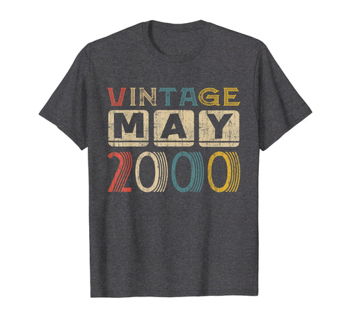 Vintage Retro May 2000 T Shirt 19th Birthday Gift Tee