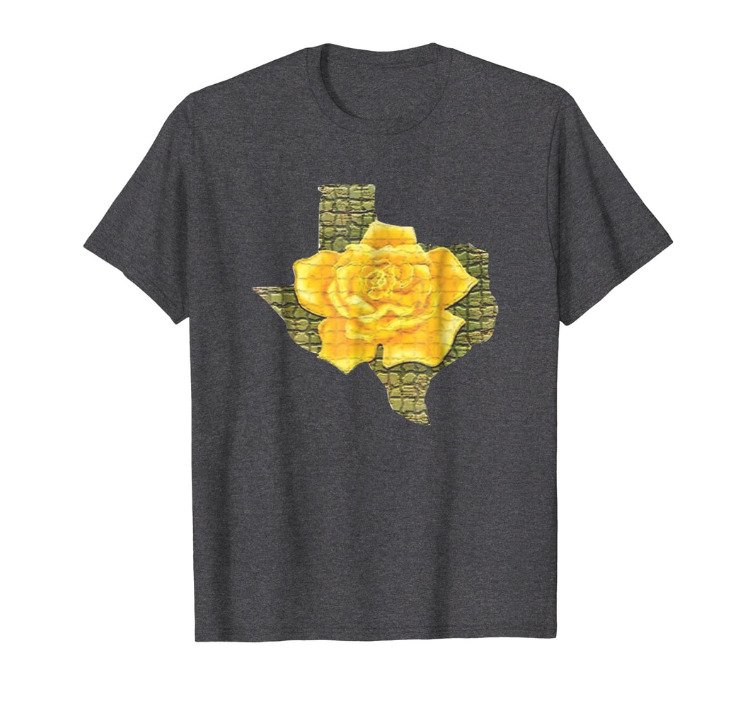 Awesome Yellow Rose Of Texas Pattern Flower T-Shirt