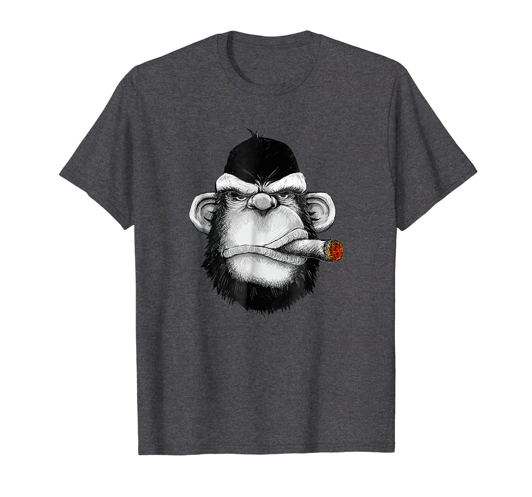 Monkey Cigar Gorilla Smoking Cigarette T-shirt