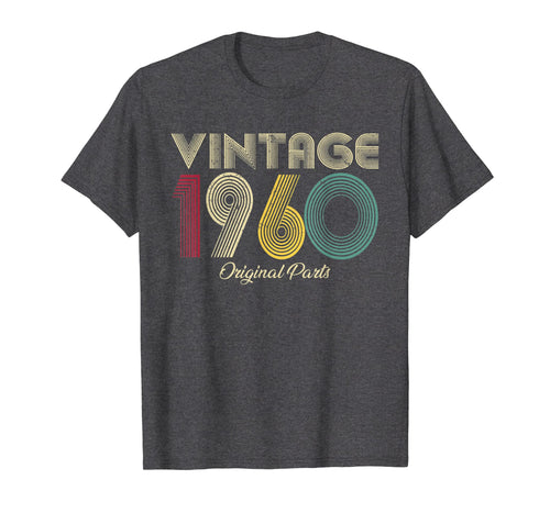 Vintage 1960 T-Shirt Original Parts Men Women - Birthday