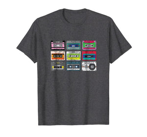 Cassette Tapes Mixtape T-Shirt Vintage 80s 90s Retro Music