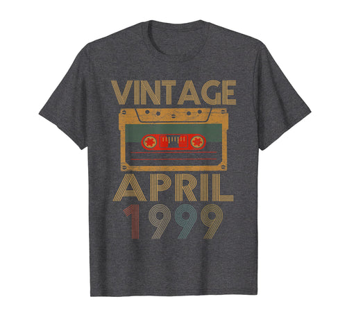 Vintage Retro 20th Birthday Mixtape April 1999 T-Shirt