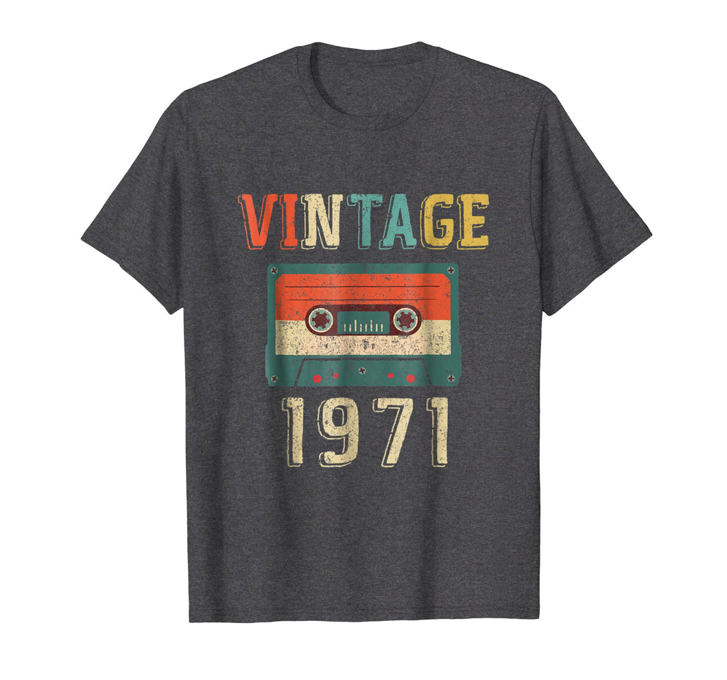 48th Birthday Gift Vintage 1971 48 Years Old Mixtape T-Shirt