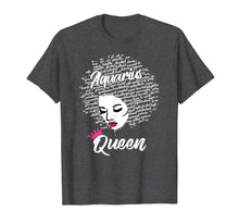 Load image into Gallery viewer, Aquarius Zodiac Birthday Afro Gift T-Shirt for Black Women
