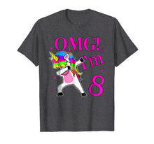 Load image into Gallery viewer, 2011 Bday Gift OMG! I&#39;m 8 years Old Unicorn Dabbing TShirt
