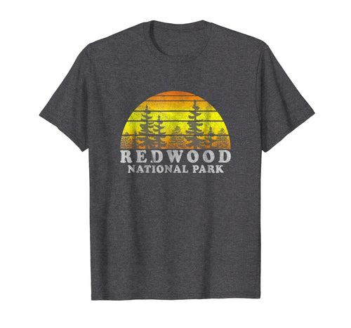 Vintage Redwood National Park Sunset Tee Shirt