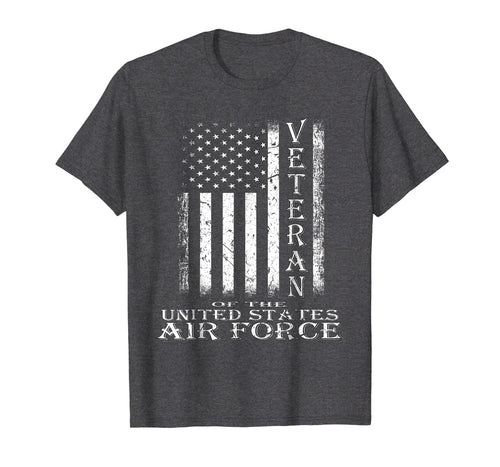 Vintage Proud Air Force Veteran American Flag T-shirt