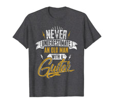 Load image into Gallery viewer, Never Underestimate An Old Man With A Guitar T-Shirt
