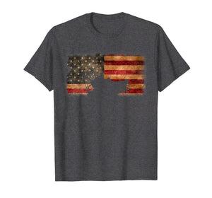 American Flag Airboat Shirt Racing America Gift Idea