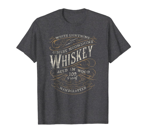 White Lightning Whiskey Finest Moonshine Vintage T-Shirt