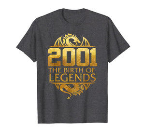 2001 The Birth Of Legends Gift For 18 Yrs Years Old 18th