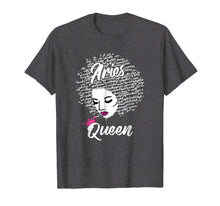 Load image into Gallery viewer, Aries Zodiac Birthday Afro Gift T-Shirt for Black Women
