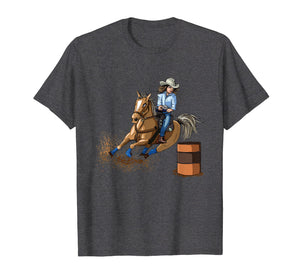 Barrel Racing Horse T Shirt Country Western Womens Girls Kid