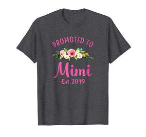 Promoted to Mimi Est 2019 New Grandma To Be Shirt