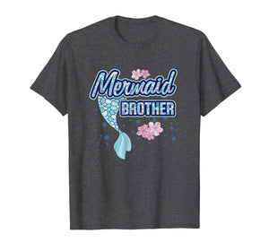 Mermaid Brother T Shirt Merbro Matching Birthday Party Gift