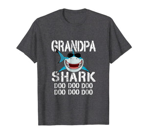 Mens Grandpa Shark Doo Doo T-Shirt Family Matching Tees