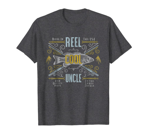 Vintage Reel Cool Uncle T-Shirt | Fishing Shirt For Men