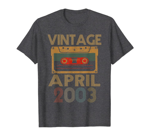 Vintage Retro 16th Birthday Mixtape April 2003 T-Shirt