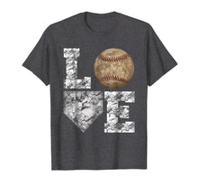 Load image into Gallery viewer, Baseball Distressed Ball T-Shirt Cute Dad Mom Love Tee
