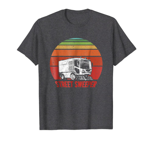 Vintage Street Sweeper Occupation Retro Graphic T-Shirt