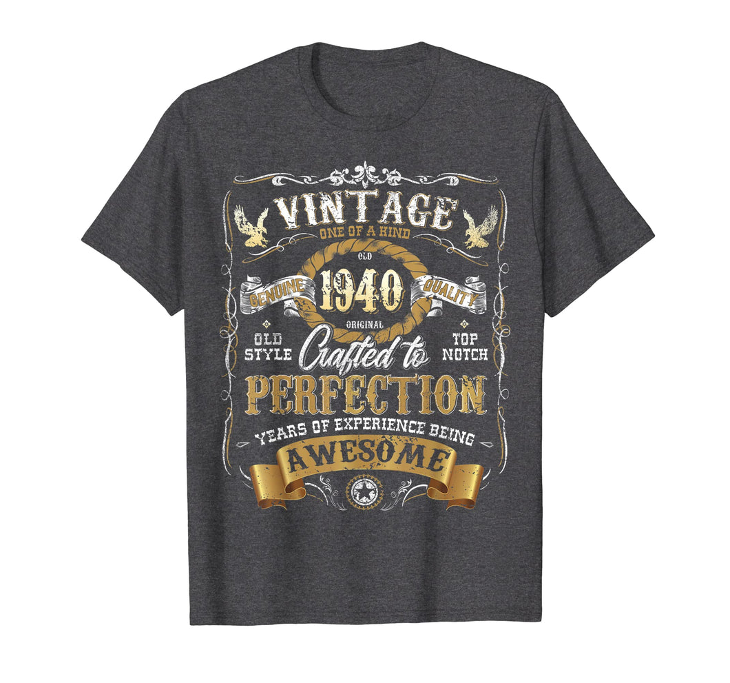 Classic 79th birthday gift Vintage 1940 tshirt for men women