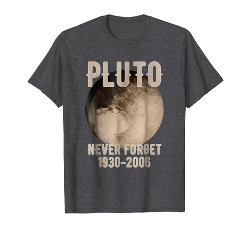 Vintage Never Forget Pluto Funny Space Graphic T-Shirt