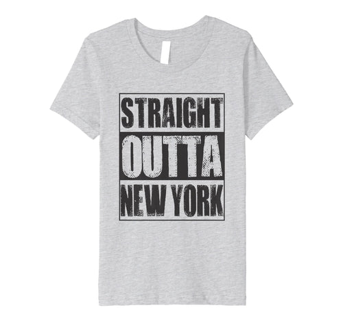 Vintage Straight Outta New York City Gift T-Shirt
