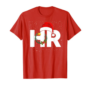 Christmas Human Resources Santa Claus Hat Wreath Xmas Gifts T-Shirt