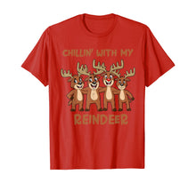 Load image into Gallery viewer, Chillin With My Reindeer Christmas Boys Girls Kids Xmas T-Shirt
