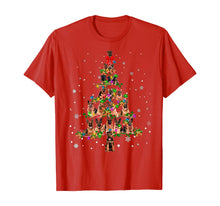 Load image into Gallery viewer, Cute German Shepherd dog Christmas Tree gift decor Xmas tree T-Shirt
