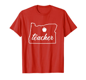 Red For Ed T-Shirt Oregon Teacher Public Education Supporter