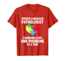 Load image into Gallery viewer, Speech Pathology Therapy Lives Autism Awareness Month TShirt
