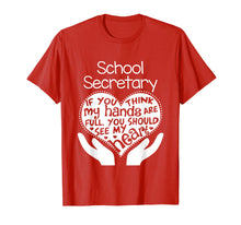 Load image into Gallery viewer, School Secretary Clerk Office T shirt Heart Group Gift

