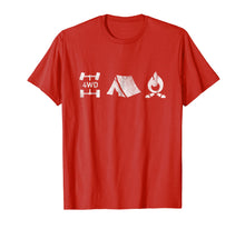 Load image into Gallery viewer, 4WD Overland Explorer Tee 4x4 Tent Camp Fire T-Shirt

