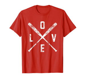 Love Baseball Bats Shirt, Baseball Mom Softball Dad Gift