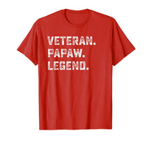 Load image into Gallery viewer, Family Gifts For Papa Veteran Papaw Legend Shirt
