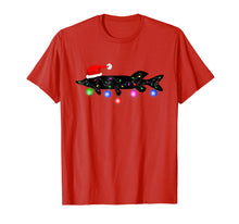 Load image into Gallery viewer, Muskie Fishing Christmas Santa T-Shirt Musky Santa Pike Gift
